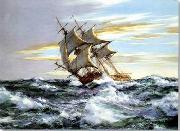 unknow artist Seascape, boats, ships and warships. 139 Sweden oil painting reproduction